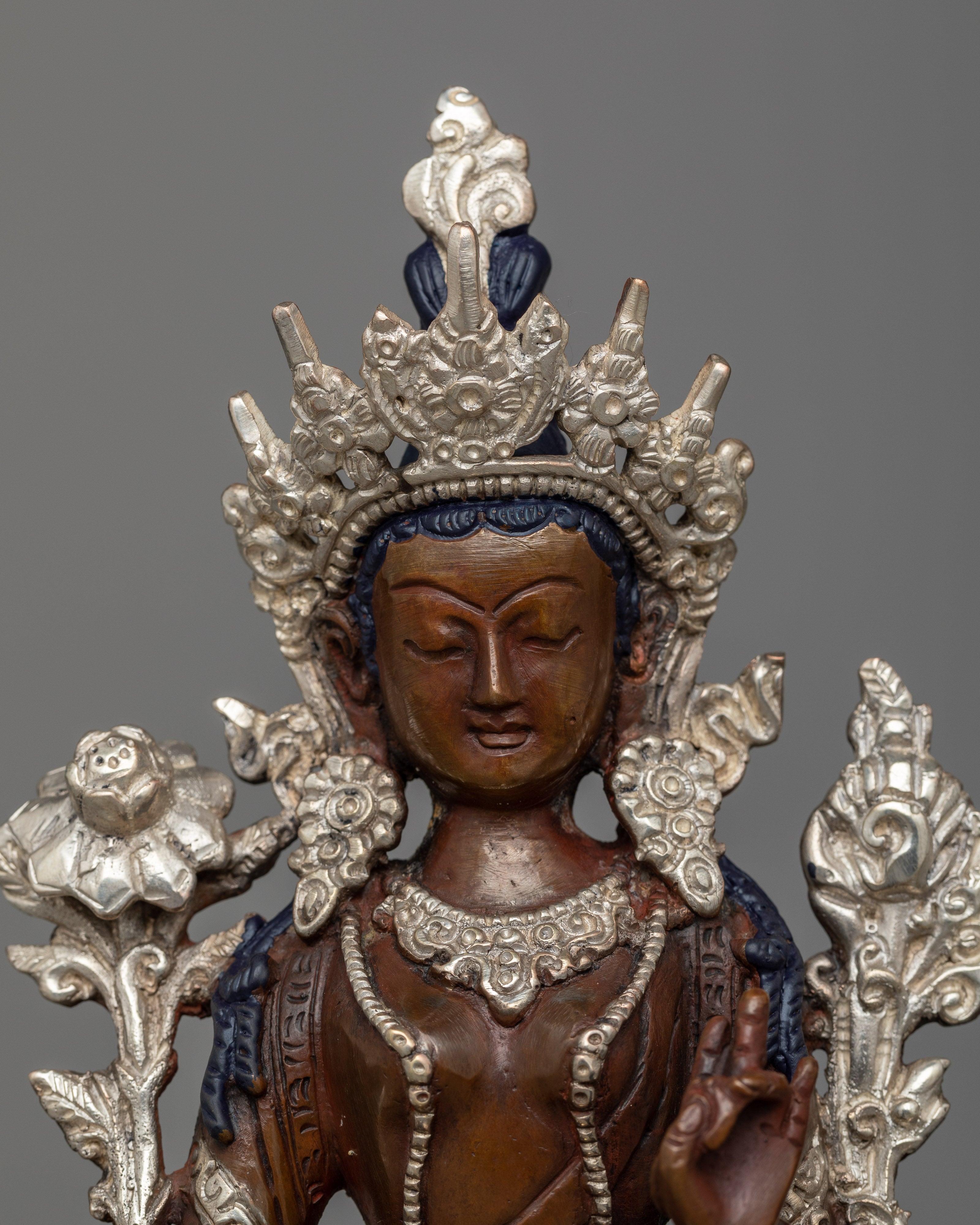 Green Tara Tibetan Goddess Statue | Welcome Serenity with our Sculpture