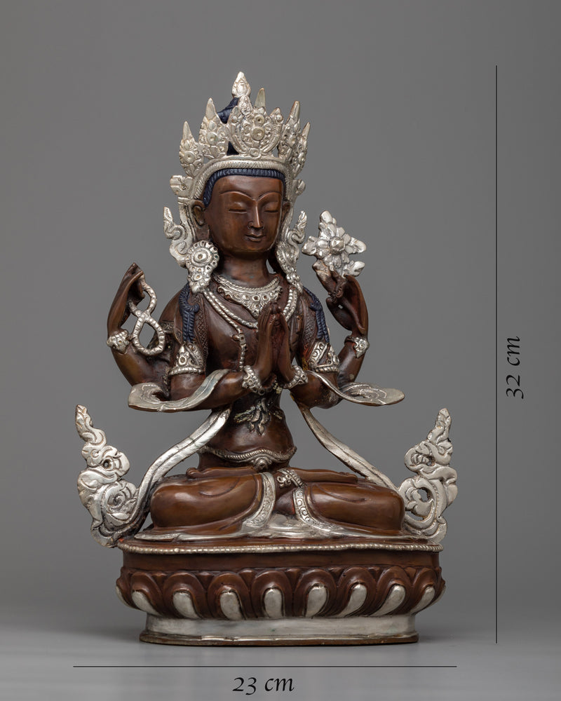 Chenrezig Meditation Statue | Enhance Your Spiritual Journey