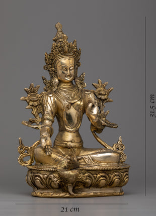 Buddhist Goddess Tara Statue | Discover Serenity with Green Tara
