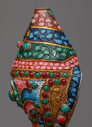 Handcrafted Small Conch Shell Sankha |  Perfect for Meditation and Home Decor