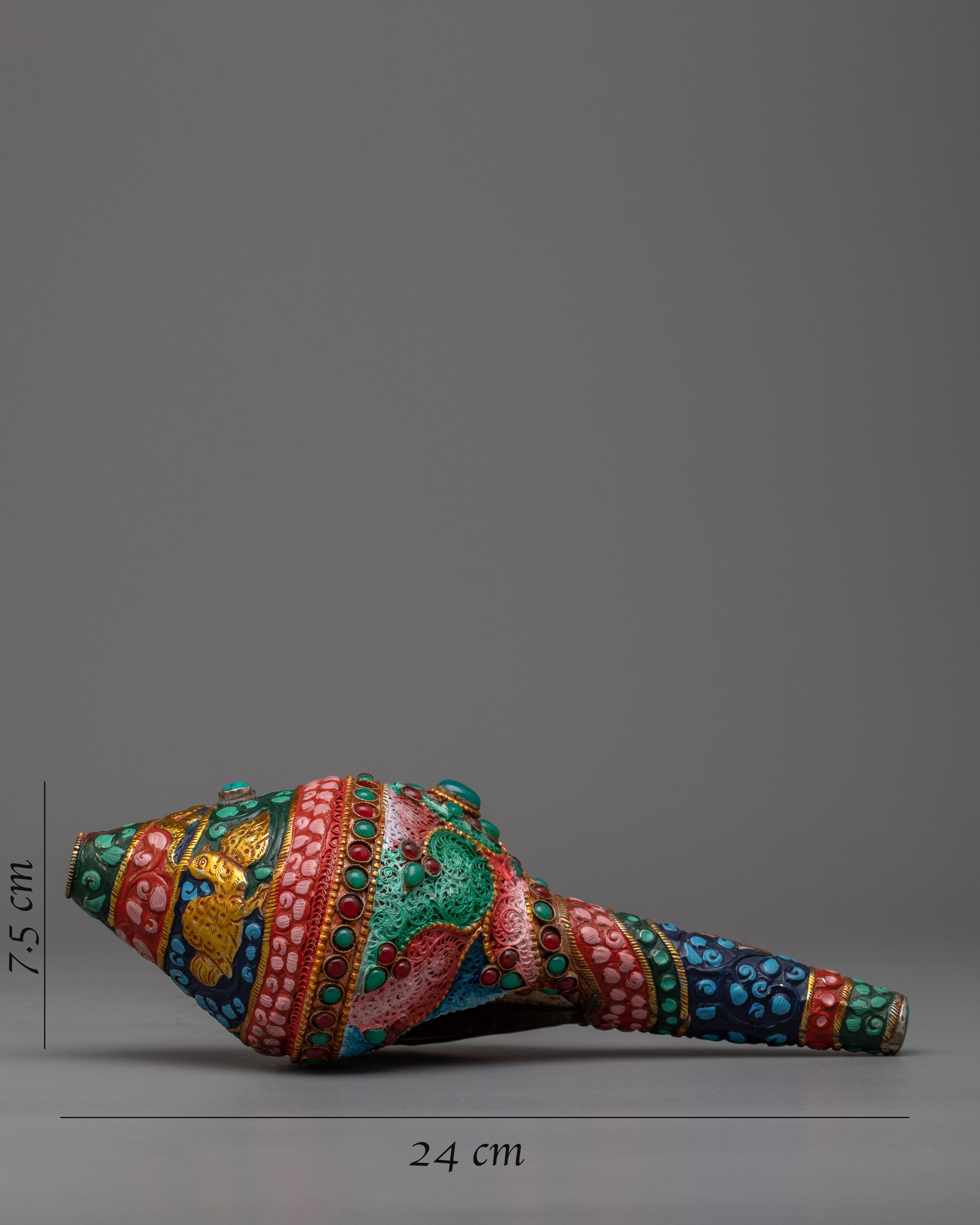 Handcrafted Small Conch Shell Sankha |  Perfect for Meditation and Home Decor