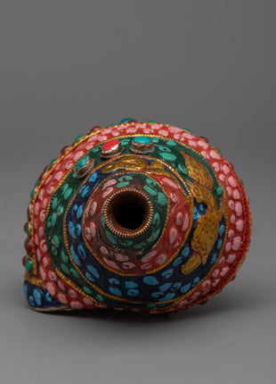 Handcrafted Small Conch Shell Sankha |  Perfect for Meditation and Home Decor