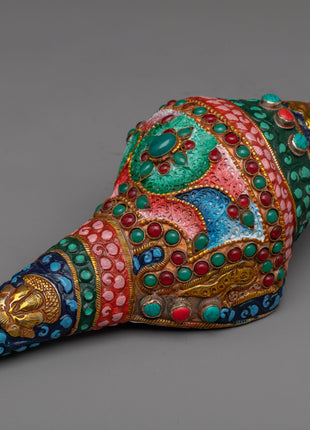 Handcrafted Small Conch Shell Sankha |  Perfect for Meditation and Home Decor
