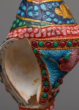 Handcrafted Small Conch Shell Sankha |  Perfect for Meditation and Home Decor