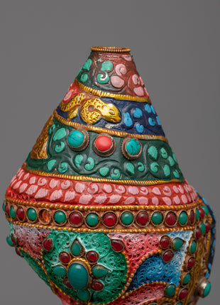 Handcrafted Small Conch Shell Sankha |  Perfect for Meditation and Home Decor