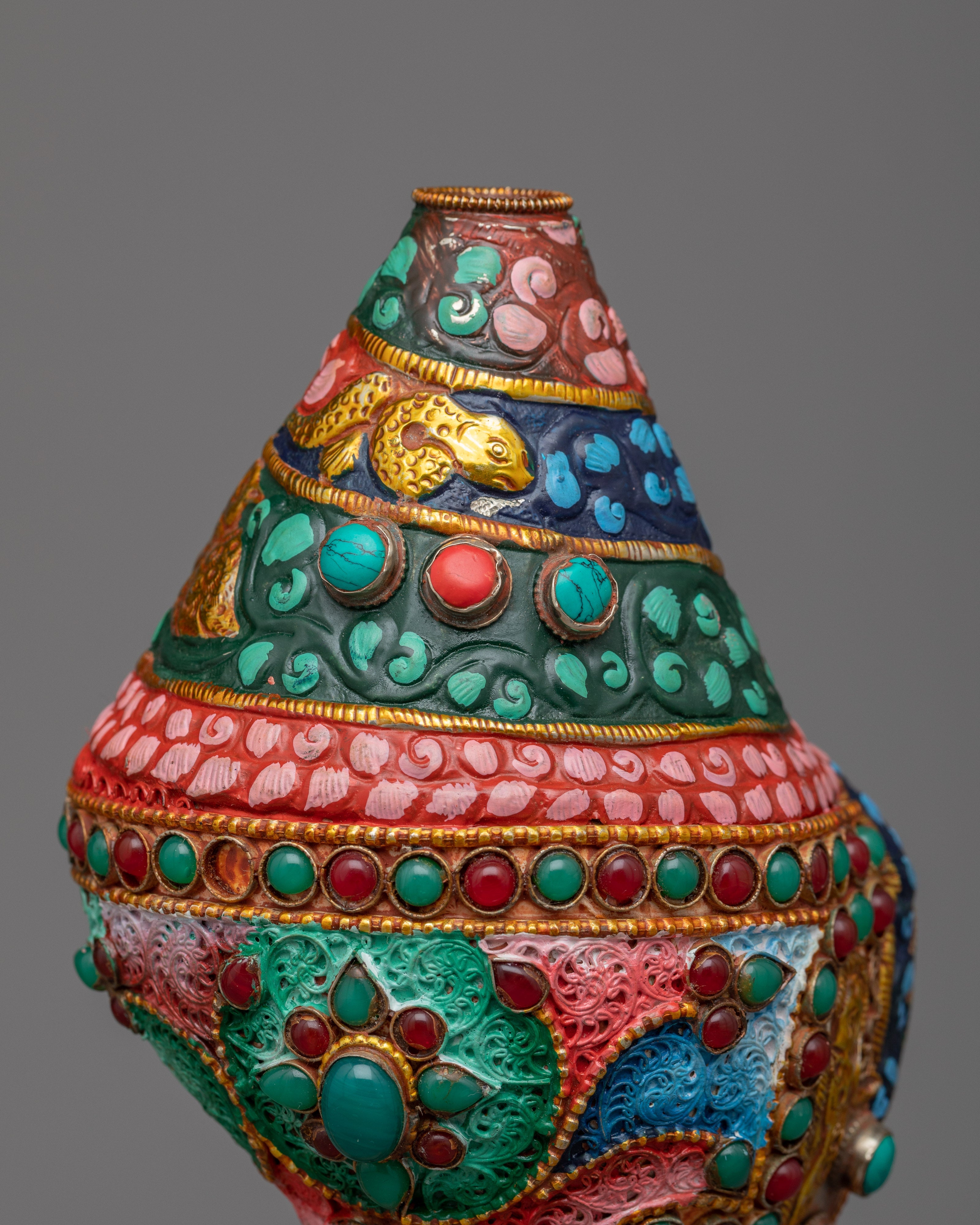 Handcrafted Small Conch Shell Sankha |  Perfect for Meditation and Home Decor