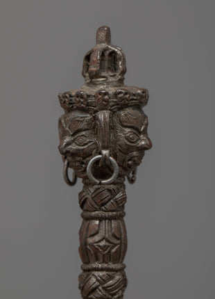 Authentic Tibetan Copper Phurba | Ritual Dagger for Spiritual Practice and Meditation
