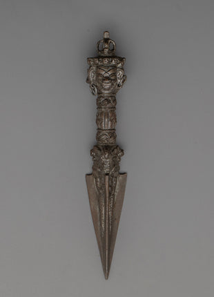 Authentic Tibetan Copper Phurba | Ritual Dagger for Spiritual Practice and Meditation