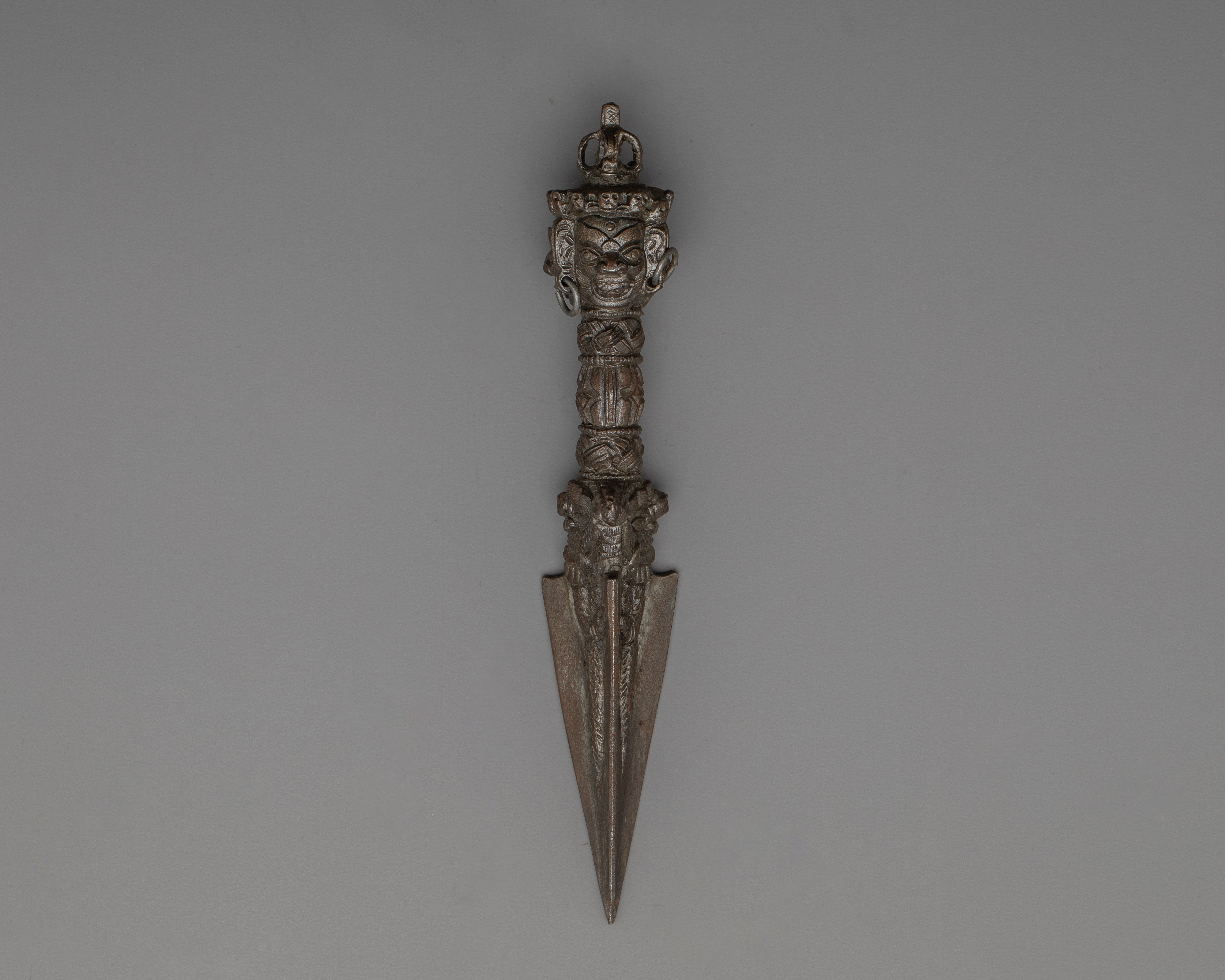 Authentic Tibetan Copper Phurba | Ritual Dagger for Spiritual Practice and Meditation