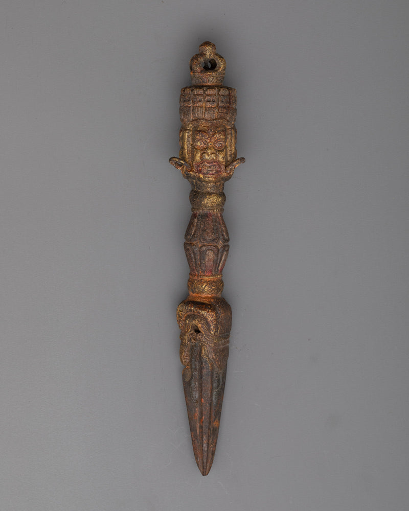 Handmade Copper Phurba Kila | Powerful Ritual Tool for Spiritual Practice