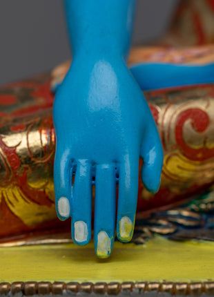 Shakyamuni Buddha Decorative Statue | Copper Body with 24K Gold Plating for a Divine Touch