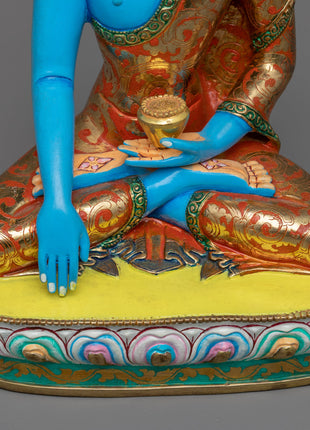 Shakyamuni Buddha Decorative Statue | Copper Body with 24K Gold Plating for a Divine Touch