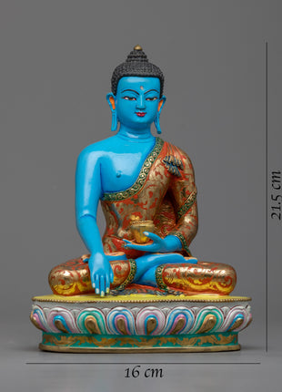 Shakyamuni Buddha Decorative Statue | Copper Body with 24K Gold Plating for a Divine Touch