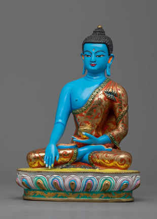 Shakyamuni Buddha Decorative Statue | Copper Body with 24K Gold Plating for a Divine Touch
