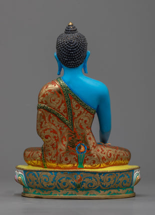 Shakyamuni Buddha Decorative Statue | Copper Body with 24K Gold Plating for a Divine Touch