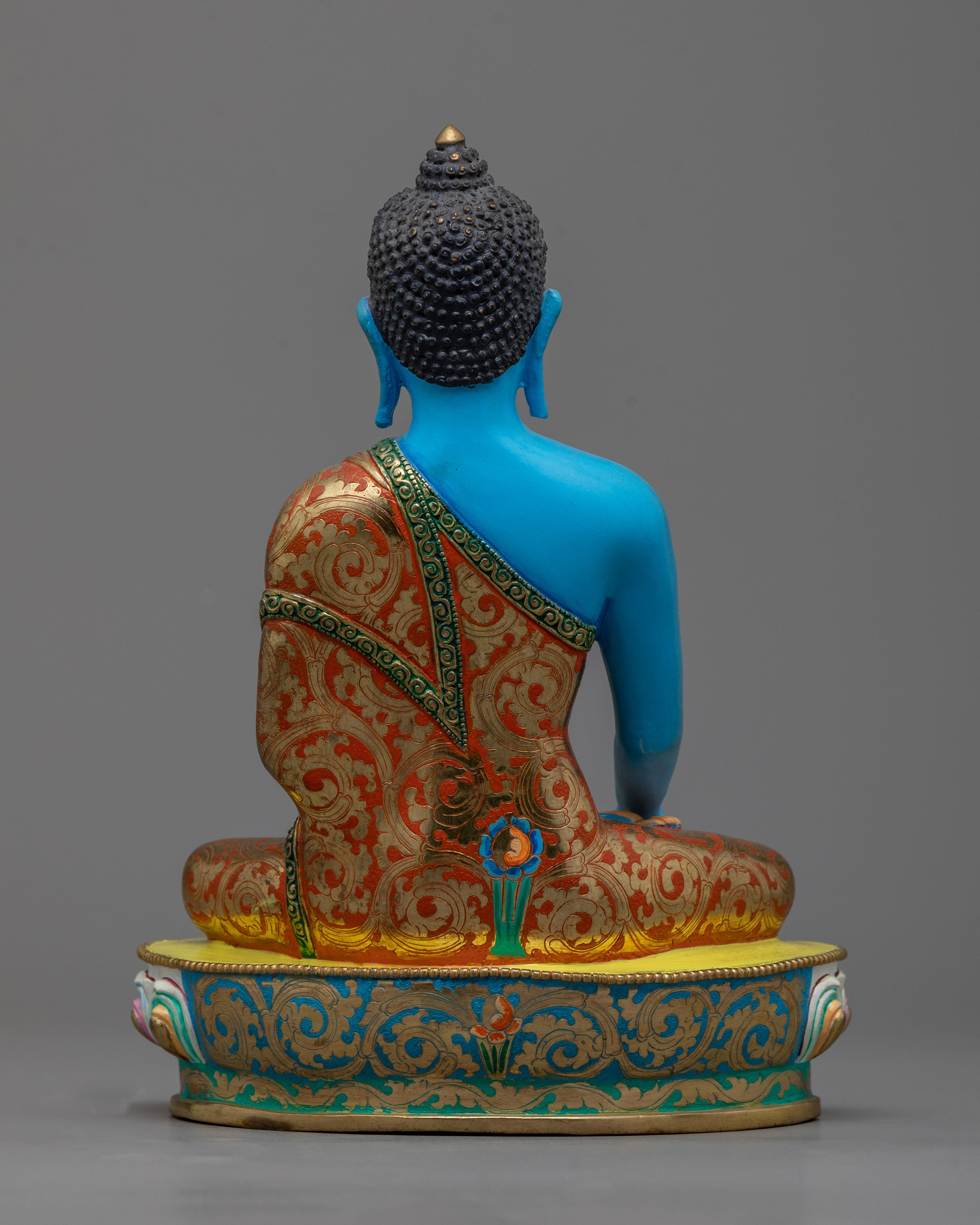 Shakyamuni Buddha Decorative Statue | Copper Body with 24K Gold Plating for a Divine Touch