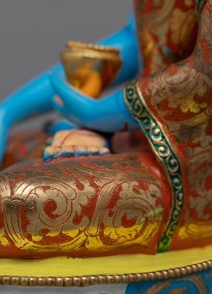 Shakyamuni Buddha Decorative Statue | Copper Body with 24K Gold Plating for a Divine Touch