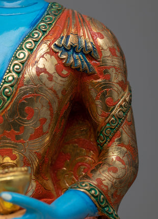 Shakyamuni Buddha Decorative Statue | Copper Body with 24K Gold Plating for a Divine Touch