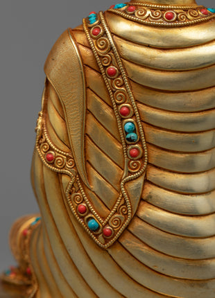 Handmade Shakyamuni Buddha Home Statue | Exquisitely Crafted Spiritual Decor Piece for Your Home