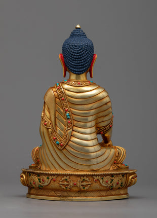 Handmade Shakyamuni Buddha Home Statue | Exquisitely Crafted Spiritual Decor Piece for Your Home