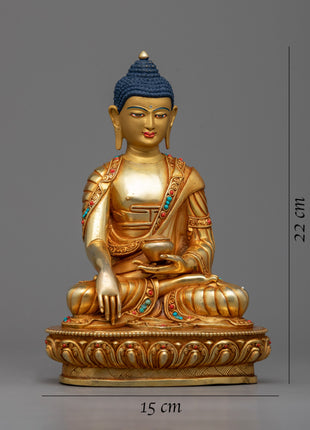 Handmade Shakyamuni Buddha Home Statue | Exquisitely Crafted Spiritual Decor Piece for Your Home