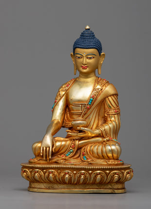 Handmade Shakyamuni Buddha Home Statue | Exquisitely Crafted Spiritual Decor Piece for Your Home