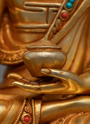 Handmade Shakyamuni Buddha Home Statue | Exquisitely Crafted Spiritual Decor Piece for Your Home