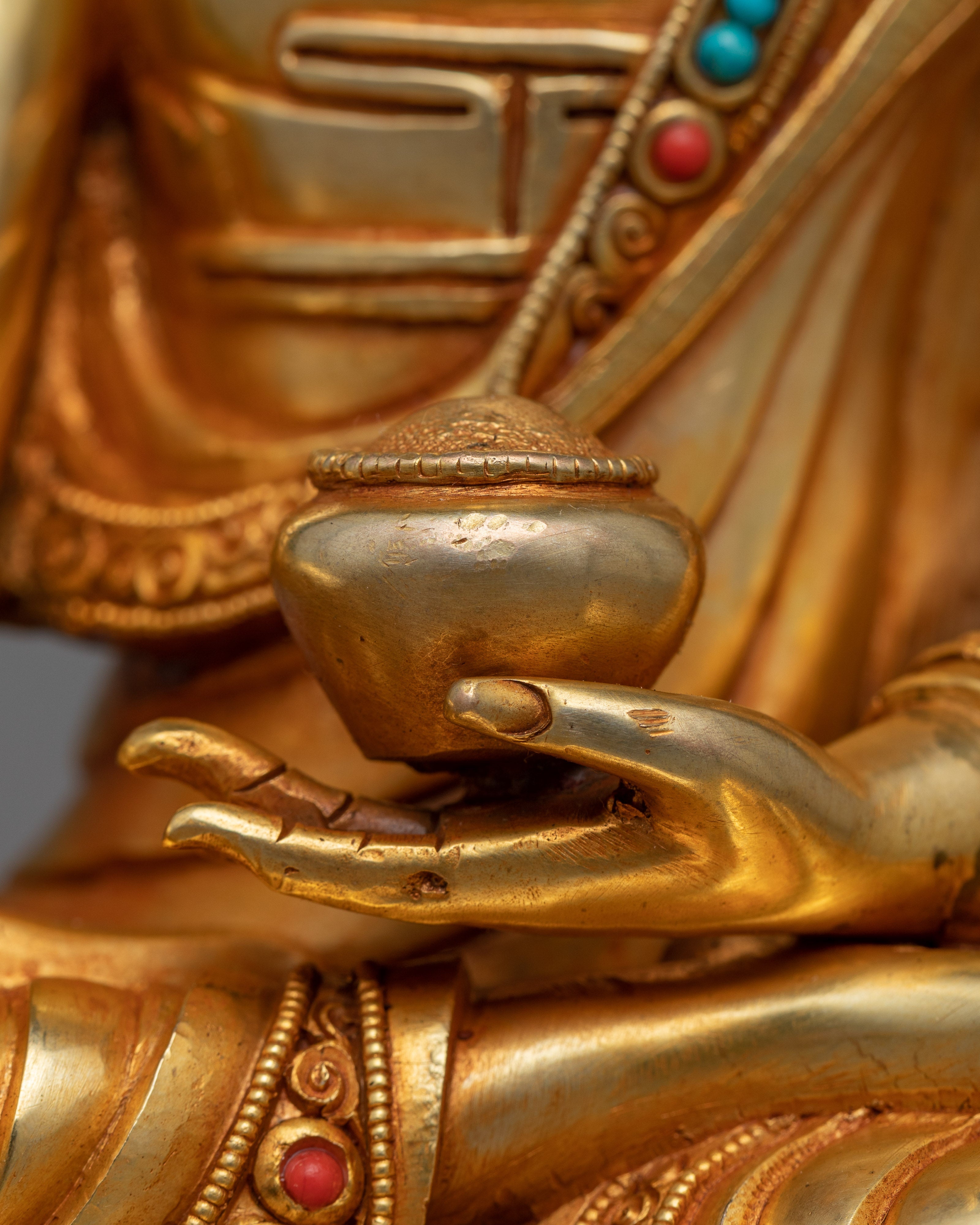Handmade Shakyamuni Buddha Home Statue | Exquisitely Crafted Spiritual Decor Piece for Your Home