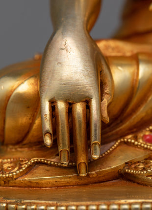 Handmade Shakyamuni Buddha Home Statue | Exquisitely Crafted Spiritual Decor Piece for Your Home