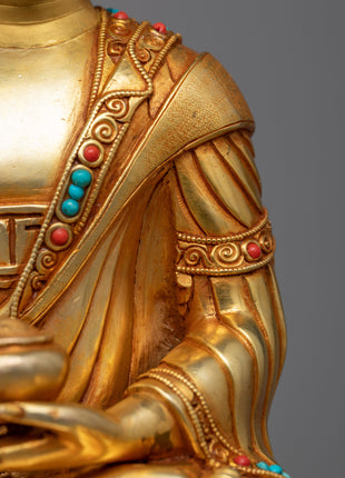 Handmade Shakyamuni Buddha Home Statue | Exquisitely Crafted Spiritual Decor Piece for Your Home