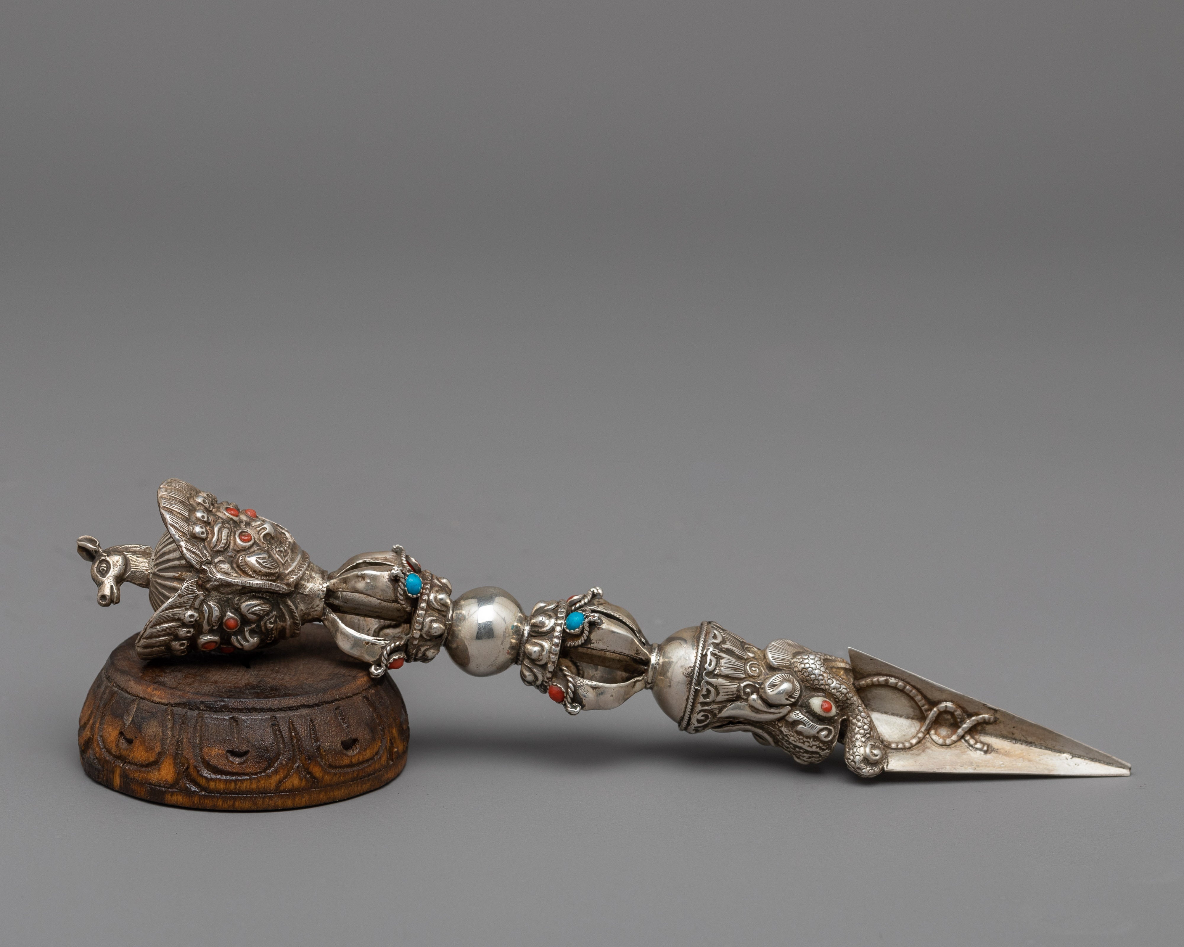 Phurba Stand with Phurba | Showcasing the Symbolism and Power of Ritual Implements