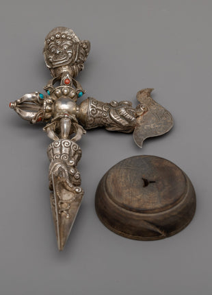 Phurba with Kartika Knife | Enhancing Meditation, Protection, and Spiritual Connection