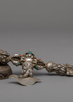 Phurba with Kartika Knife | Enhancing Meditation, Protection, and Spiritual Connection