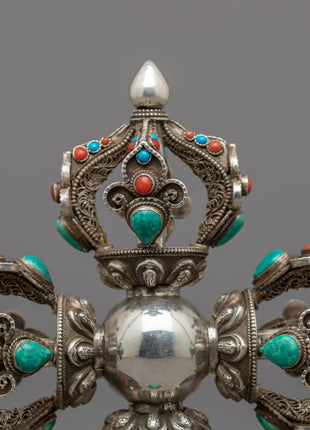 Bishwo Vajra Dorje With Stand | Buddhist Himalayan Art Work