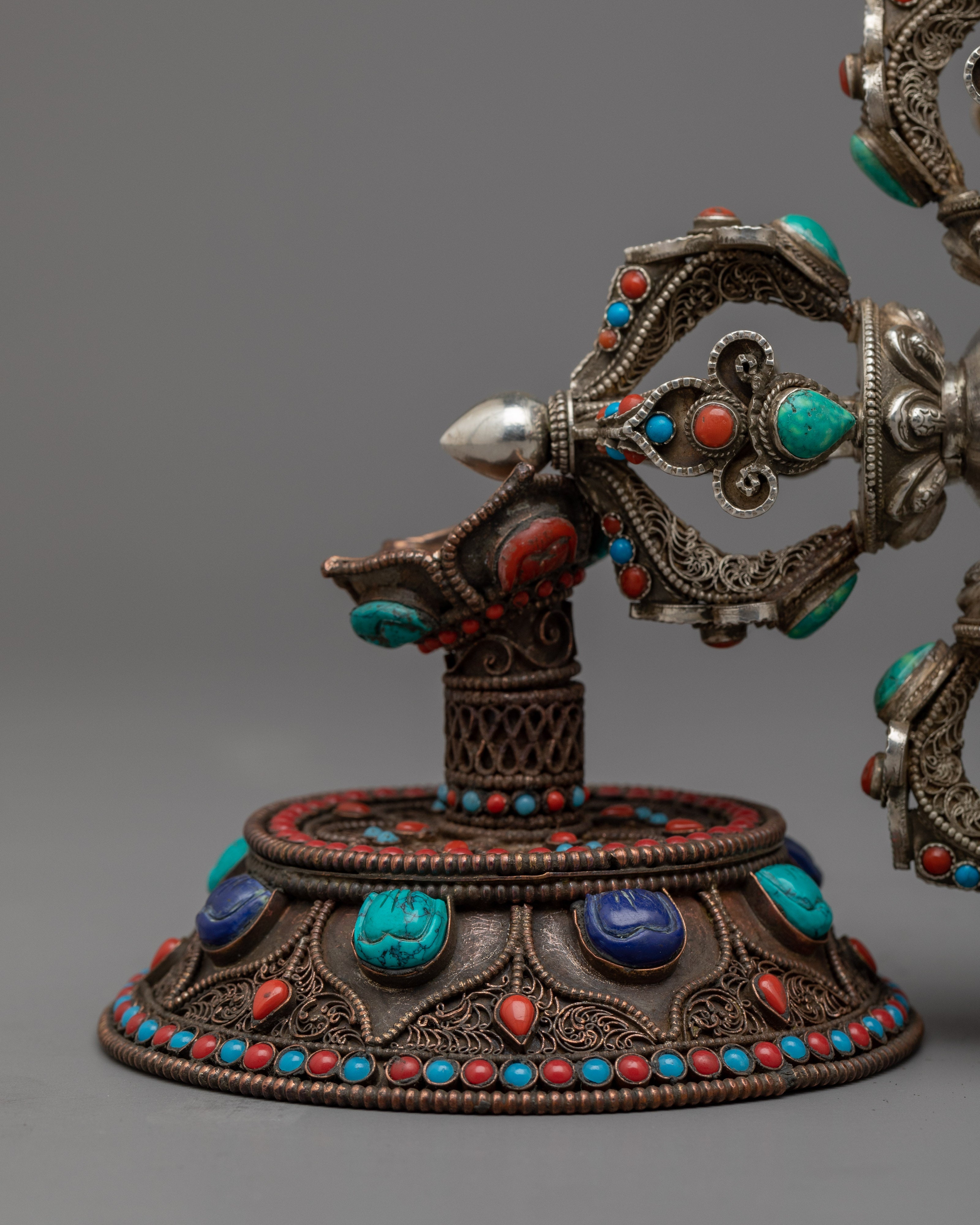 Bishwo Vajra Dorje With Stand | Buddhist Himalayan Art Work
