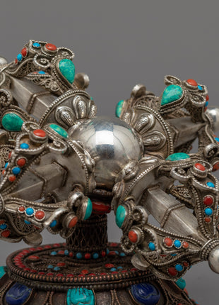 Bishwo Vajra Dorje With Stand | Buddhist Himalayan Art Work