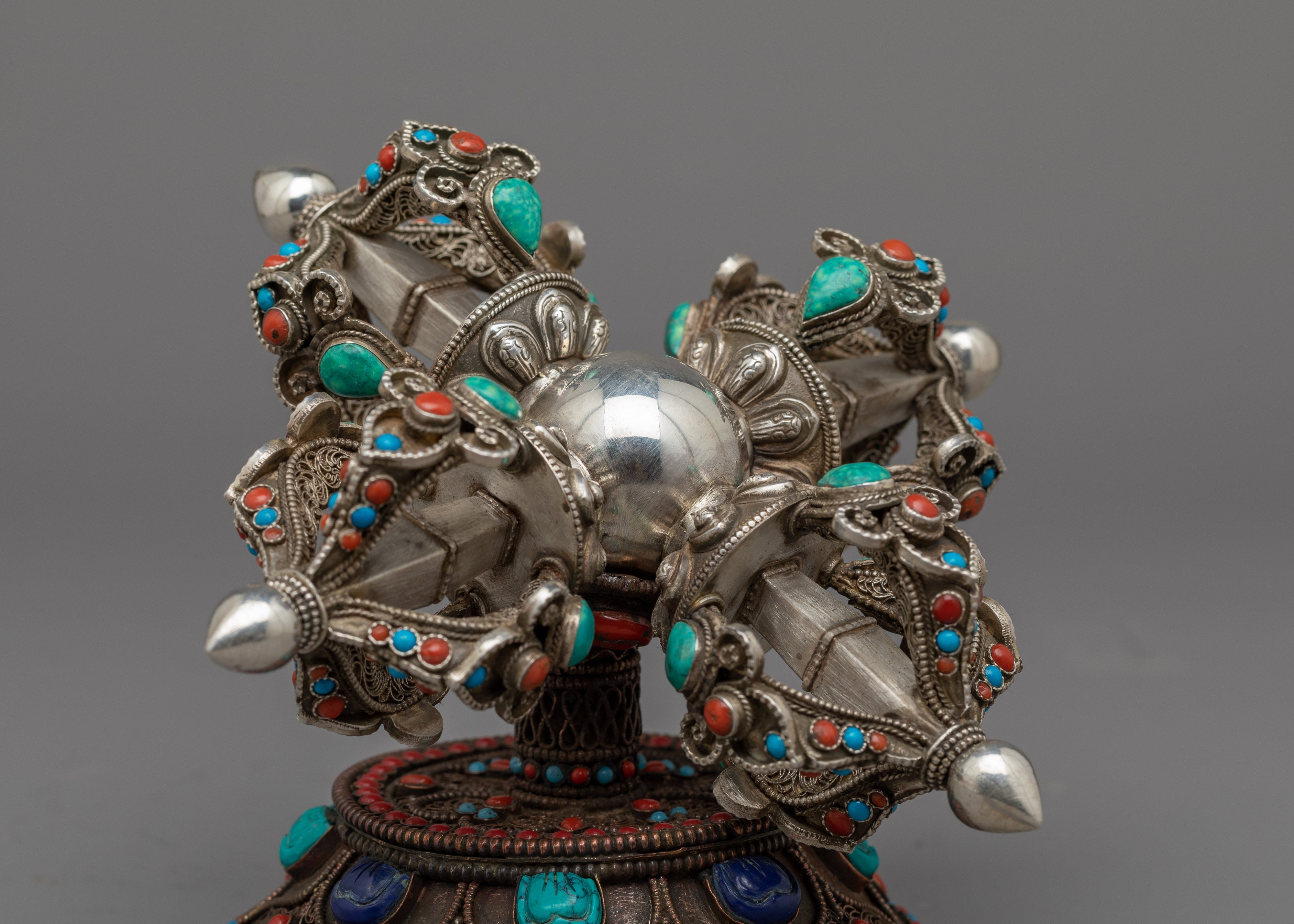 Bishwo Vajra Dorje With Stand | Buddhist Himalayan Art Work