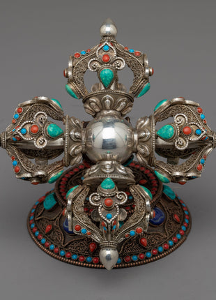 Bishwo Vajra Dorje With Stand | Buddhist Himalayan Art Work