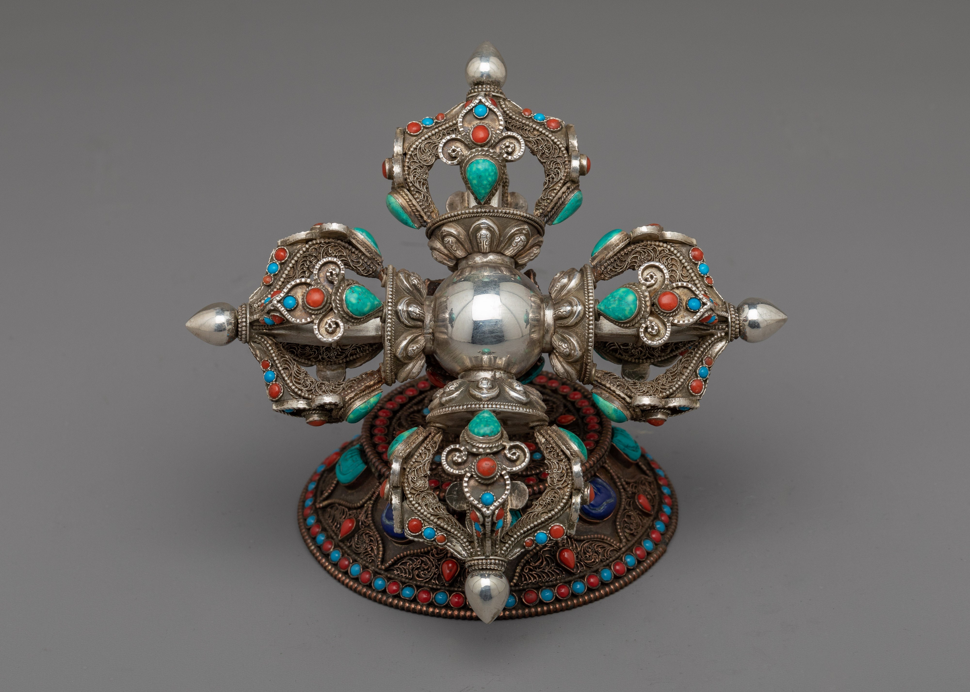 Bishwo Vajra Dorje With Stand | Buddhist Himalayan Art Work