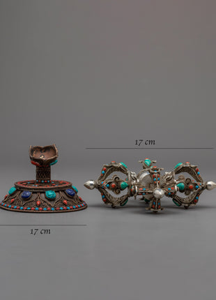 Bishwo Vajra Dorje With Stand | Buddhist Himalayan Art Work