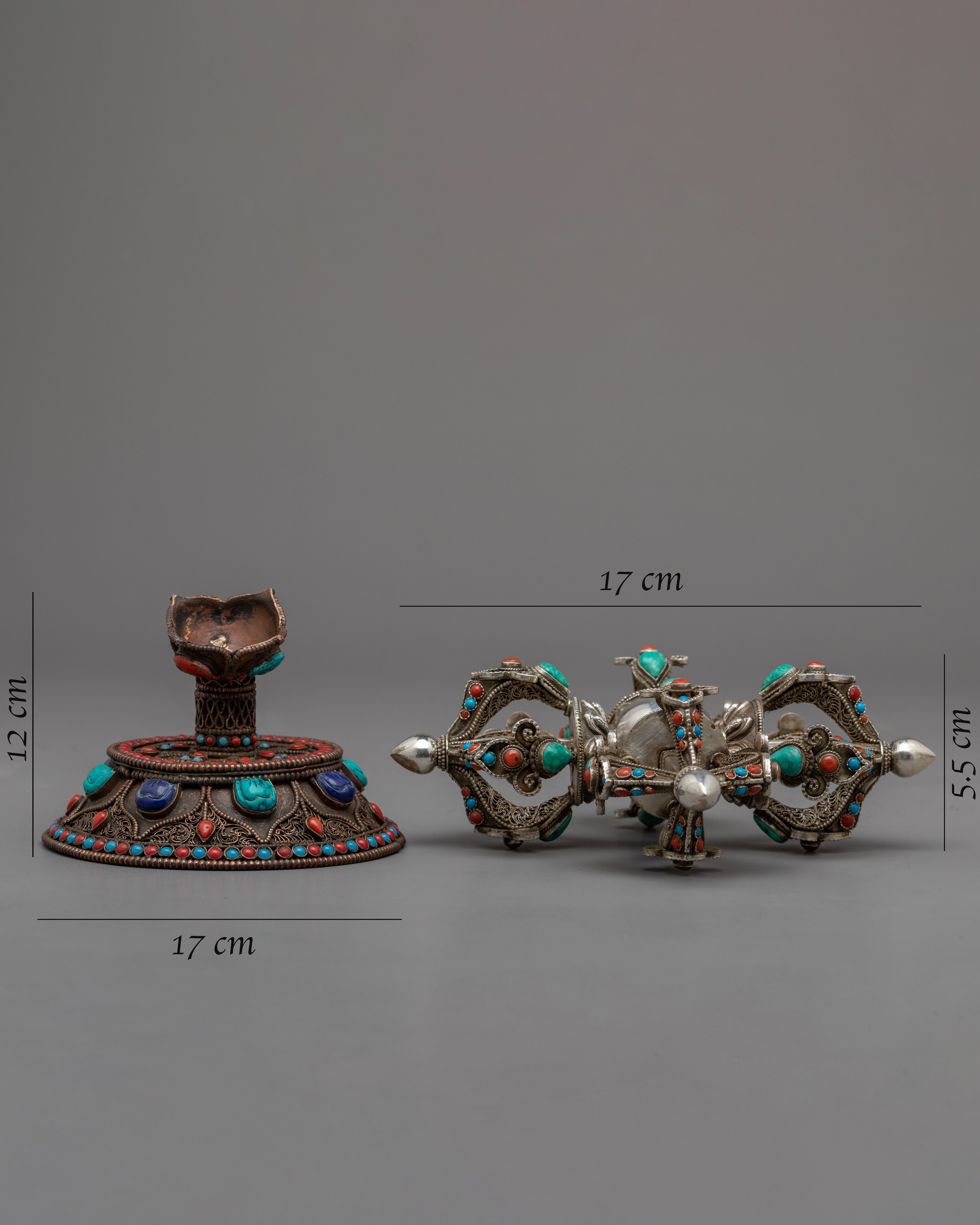 Bishwo Vajra Dorje With Stand | Buddhist Himalayan Art Work