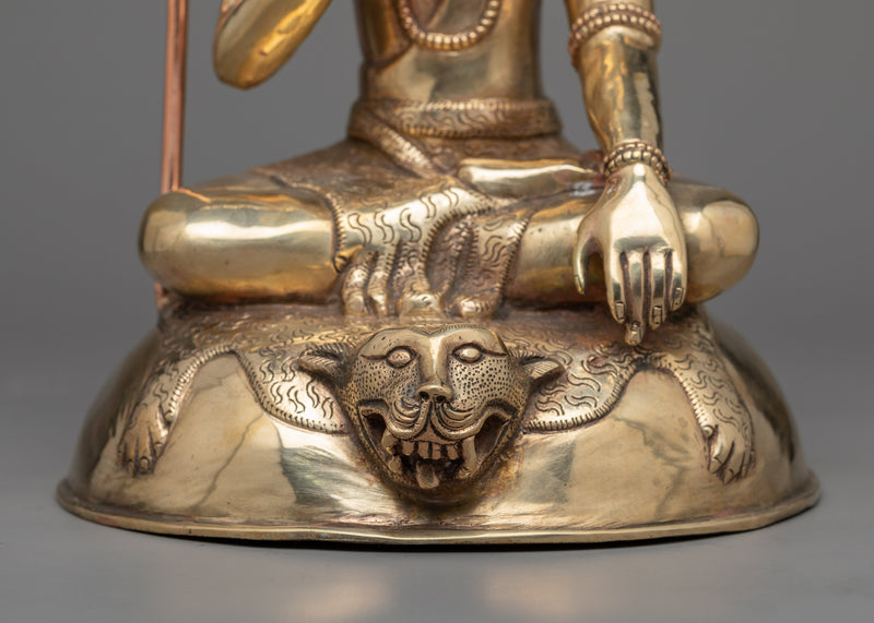Handmade Copper Adiyogi Shiva Statue | Inspire Serenity and Wisdom in Your Home"