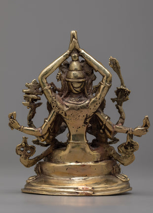 Cundi Bodhisattva Statue | Exquisite Copper Sculpture for Spiritual Enlightenment