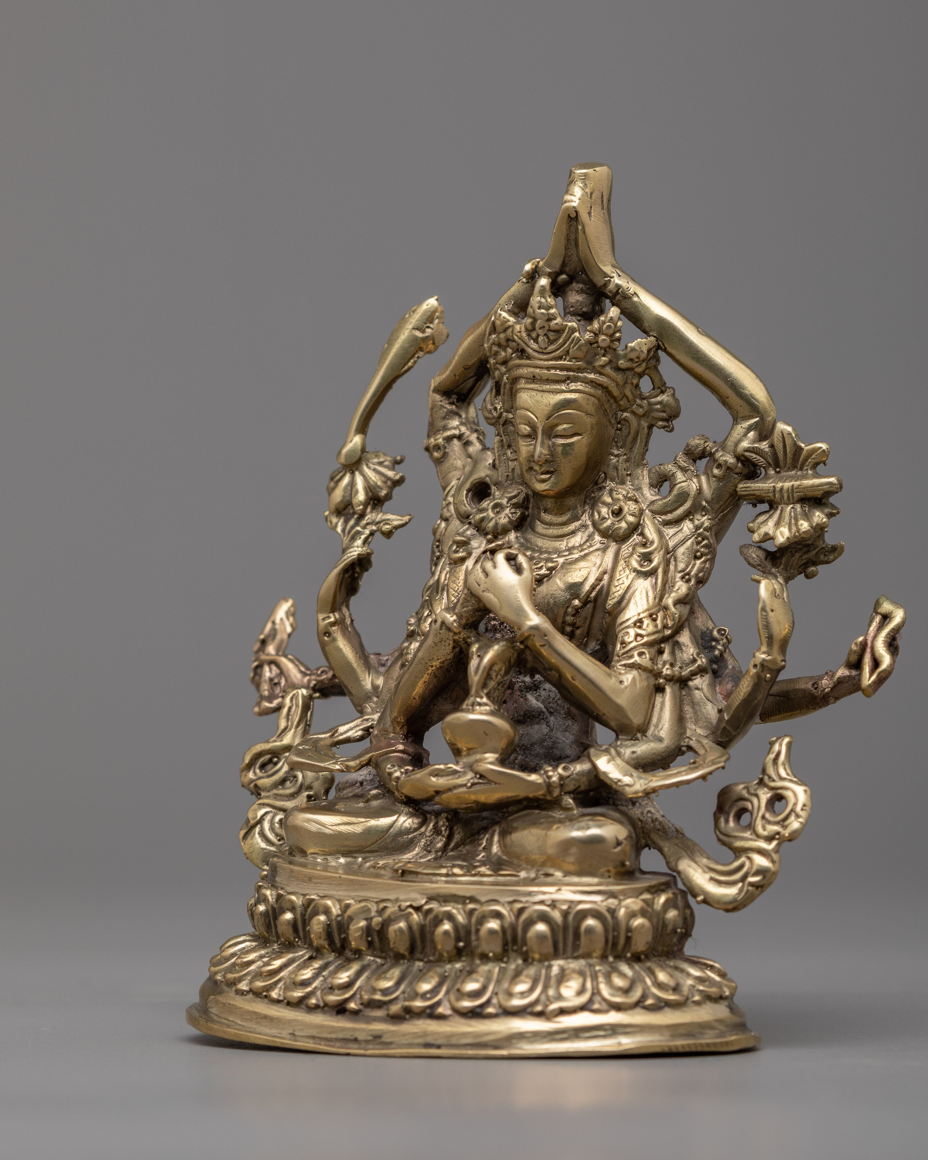 Cundi Bodhisattva Statue | Exquisite Copper Sculpture for Spiritual Enlightenment