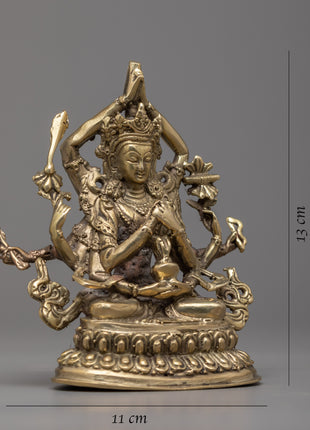 Cundi Bodhisattva Statue | Exquisite Copper Sculpture for Spiritual Enlightenment