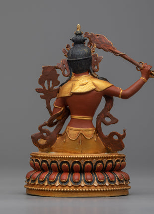 Manjushri Buddha Statue | Elegant Home Decor and Spiritual Gift"