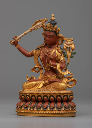 Manjushri Buddha Statue | Elegant Home Decor and Spiritual Gift"