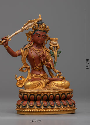 Manjushri Buddha Statue | Elegant Home Decor and Spiritual Gift"