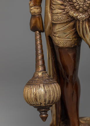 Divine Hanuman Ji Statue | Handcrafted Brass Body for Spiritual Bliss