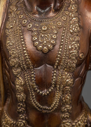 Divine Hanuman Ji Statue | Handcrafted Brass Body for Spiritual Bliss
